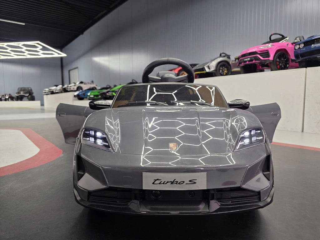 Porsche Taycan 12V 1-seater Grey front